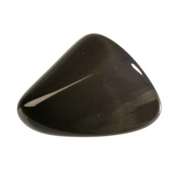 Obsidiaan (regenboog) steen getrommeld 10 - 20 gram