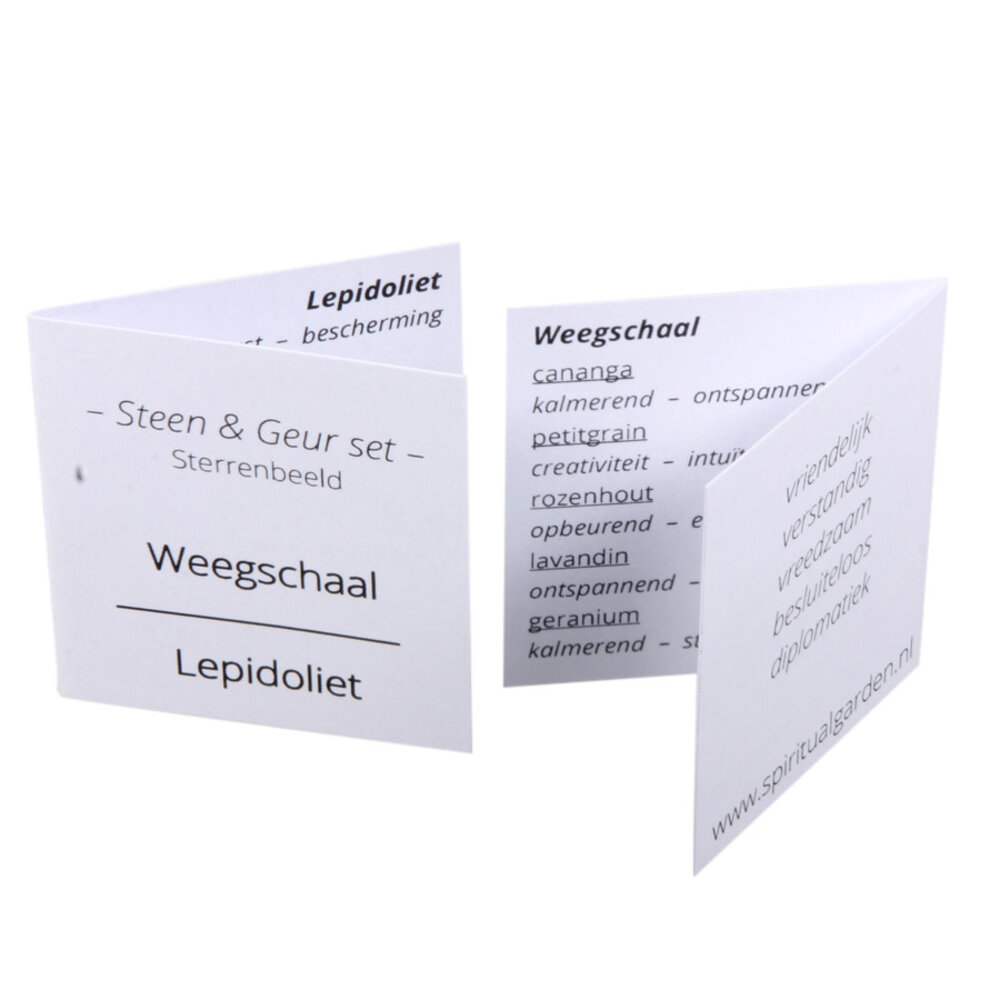 Steen en geur set astro | weegschaal Steen en geur set astro | weegschaal