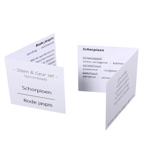 Steen en geur set astro | schorpioen