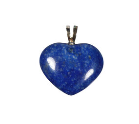 Zilveren hanger lapis lazuli hart 2 - 2,5 cm Zilveren hanger lapis lazuli hart 2 - 2,5 cm