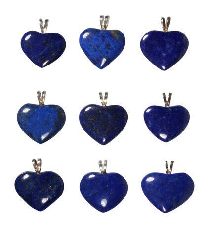 Zilveren hanger lapis lazuli hart A-kwaliteit 2 - 2,5 cm Zilveren hanger lapis lazuli hart A-kwaliteit 2 - 2,5 cm