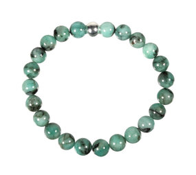 Smaragd armband 18 cm | 8 mm kralen