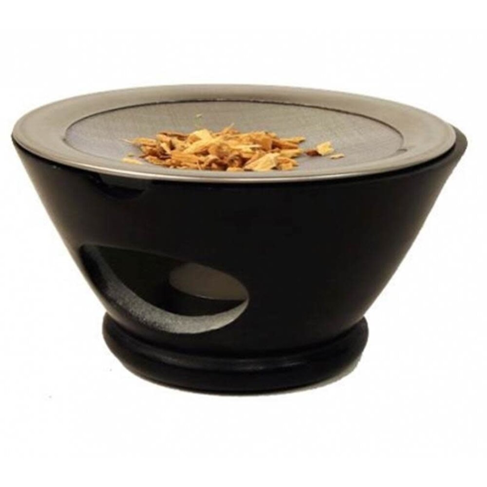 Wierookbrander zeepsteen met zeef