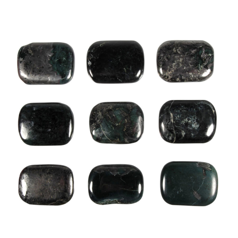 Magnetiet in jade steen plat gepolijst