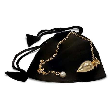 Pendel verguld messing druppel Pendel verguld messing druppel