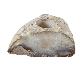 Agaat theelichthouder gepolijst Agaat theelichthouder gepolijst