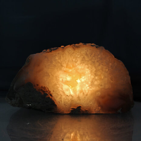 Agaat theelichthouder gepolijst Agaat theelichthouder gepolijst