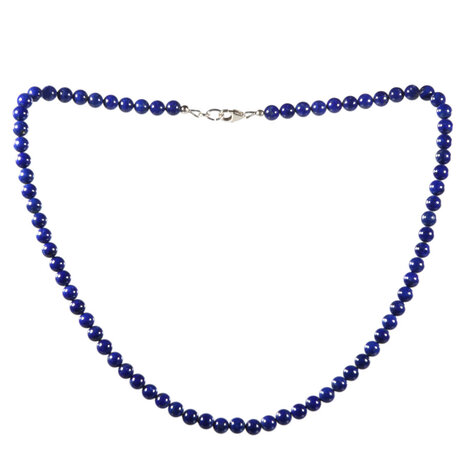 Lapis lazuli ketting A-kwaliteit 6 mm kralen Lapis lazuli ketting A-kwaliteit 6 mm kralen