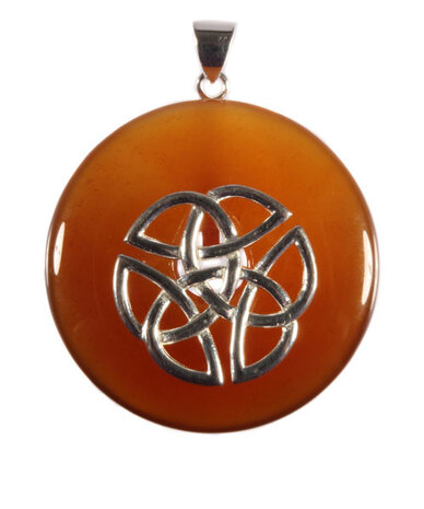 Zilveren houder voor donut hangers Keltische knoop (voor donuts vanaf 4 cm) Zilveren houder voor donut hangers Keltische knoop (voor donuts vanaf 4 cm)