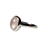 Zilveren ring rozenkwarts maat 17 | ovaal 10 x 8 mm Zilveren ring rozenkwarts maat 17 | ovaal 10 x 8 mm