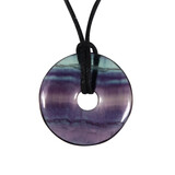 Fluoriet (multi) hanger donut 3 cm