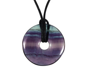 Fluoriet (multi) hanger donut 3 cm