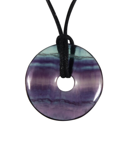 Fluoriet (multi) hanger donut 3 cm