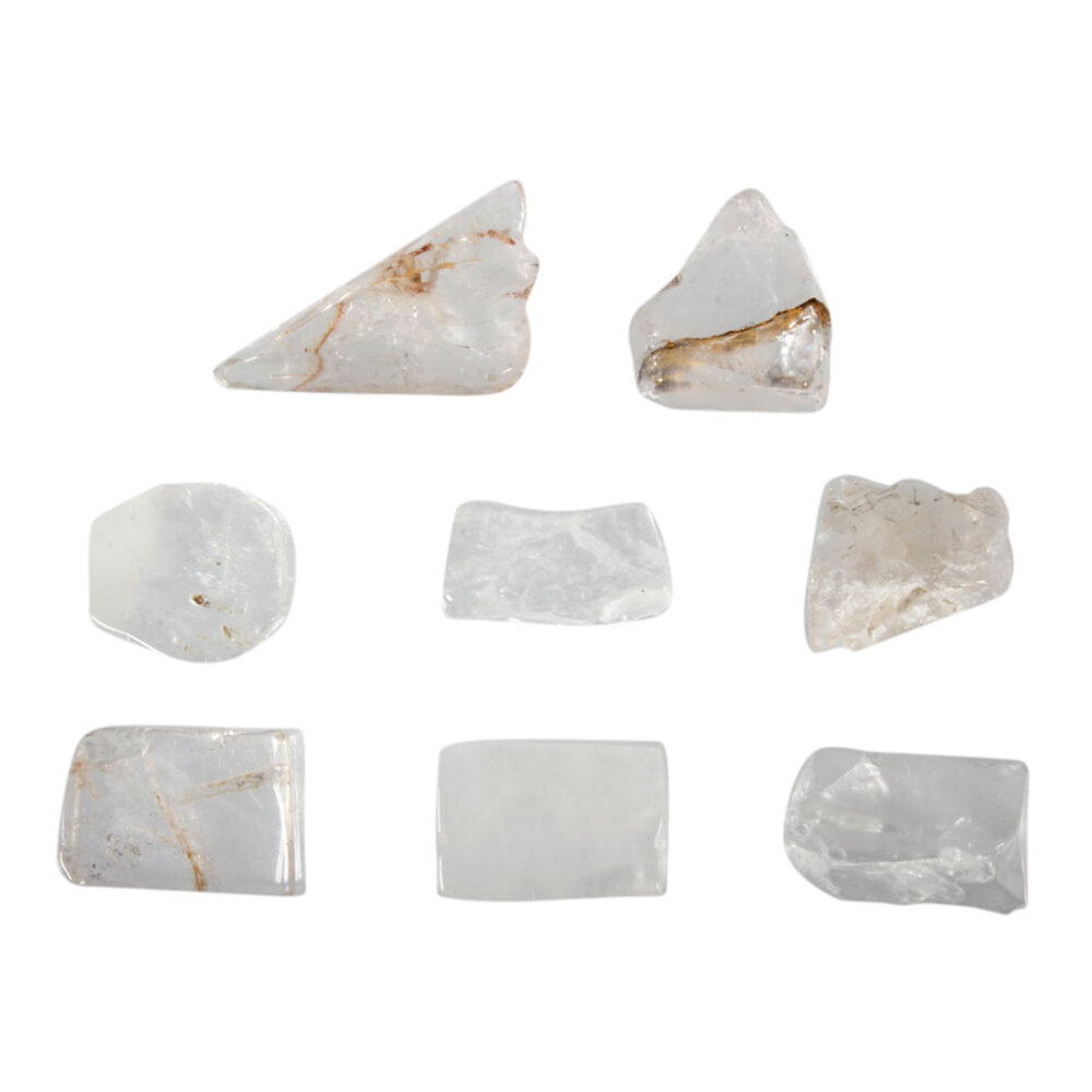 Satya mani kwarts steen getrommeld 10 - 15 gram Satya mani kwarts steen getrommeld 10 - 15 gram