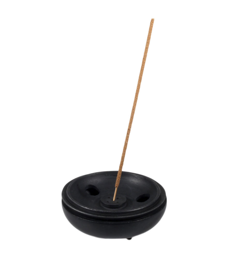 Wierookhouder zeepsteen voor kegeltjes, stokjes en hars Wierookhouder zeepsteen voor kegeltjes, stokjes en hars