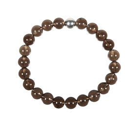 Rookkwarts armband 18 cm | 8 mm kralen