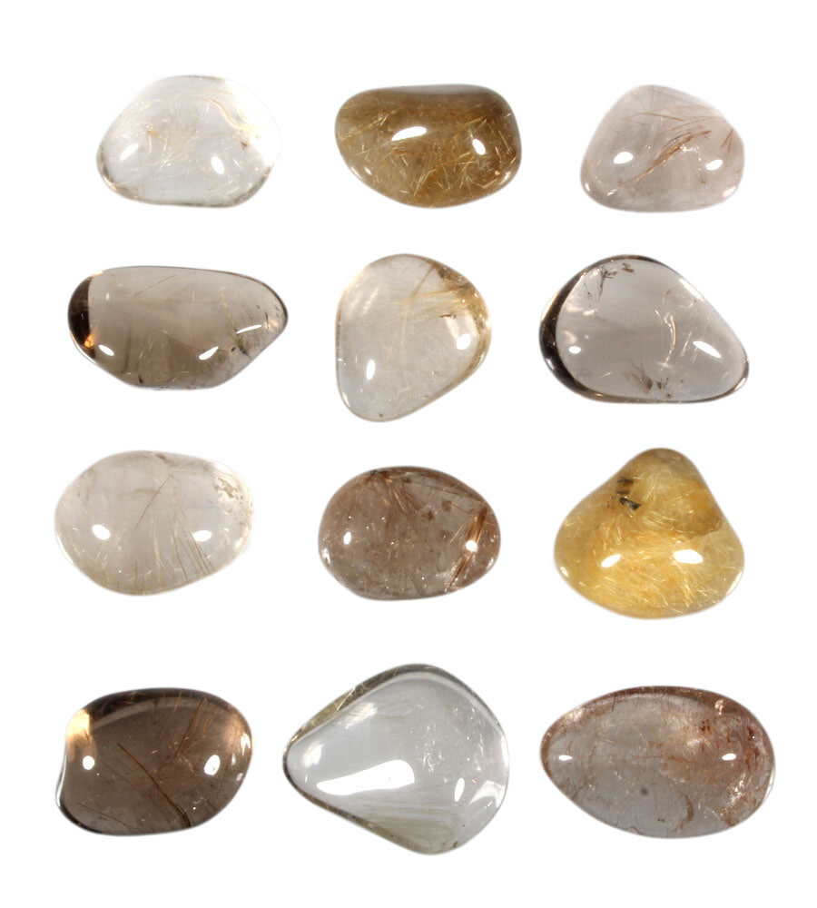 Rutielkwarts steen getrommeld 10 - 20 gram