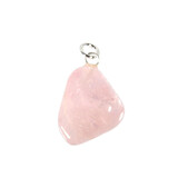 Morganiet hanger met zilveren oogje Morganiet hanger met zilveren oogje