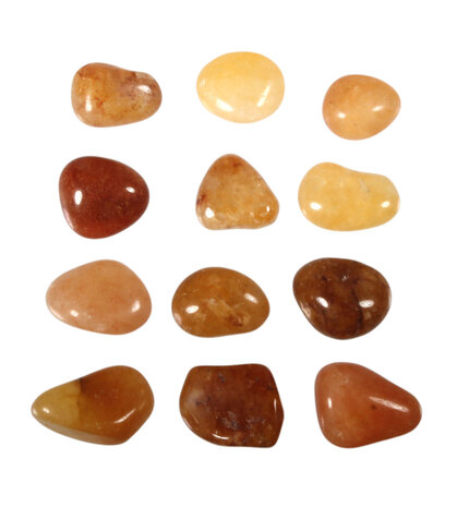 Golden healer (limonietkwarts) steen getrommeld 2 - 5 gram Golden healer (limonietkwarts) steen getrommeld 2 - 5 gram