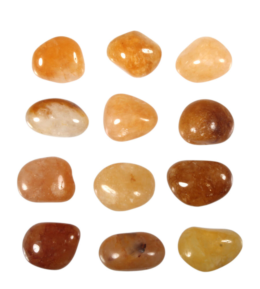 Golden healer steen (limonietkwarts) getrommeld | middel (M)