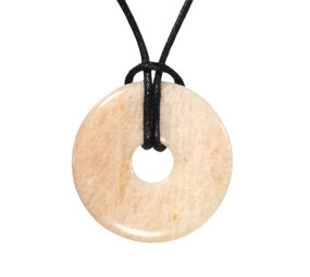 Maansteen hanger donut 3 cm Maansteen hanger donut 3 cm