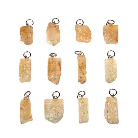 Goudtopaas hanger kristal 2 - 3 gram Goudtopaas hanger kristal 2 - 3 gram