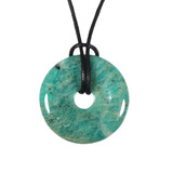 Amazoniet hanger A-kwaliteit donut 3 cm