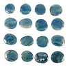 Fluoriet (blauw) steen plat gepolijst Fluoriet (blauw) steen plat gepolijst