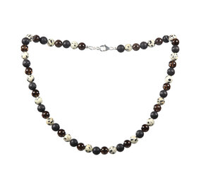 Ketting aarden & reinigen 8 mm kralen Ketting aarden & reinigen 8 mm kralen