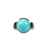Zilveren ring amazoniet maat 18 | rond 1,3 cm (2) Zilveren ring amazoniet maat 18 | rond 1,3 cm (2)