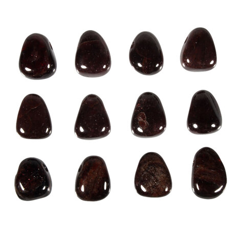 Granaat (donker) hanger doorboord