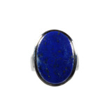Zilveren ring lapis lazuli maat 17 | ovaal 2,1 x 1,5 cm