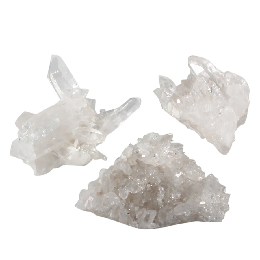 Bergkristal (Arkansas) cluster 200 - 300 gram