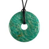 Amazoniet hanger A-kwaliteit donut 4 cm