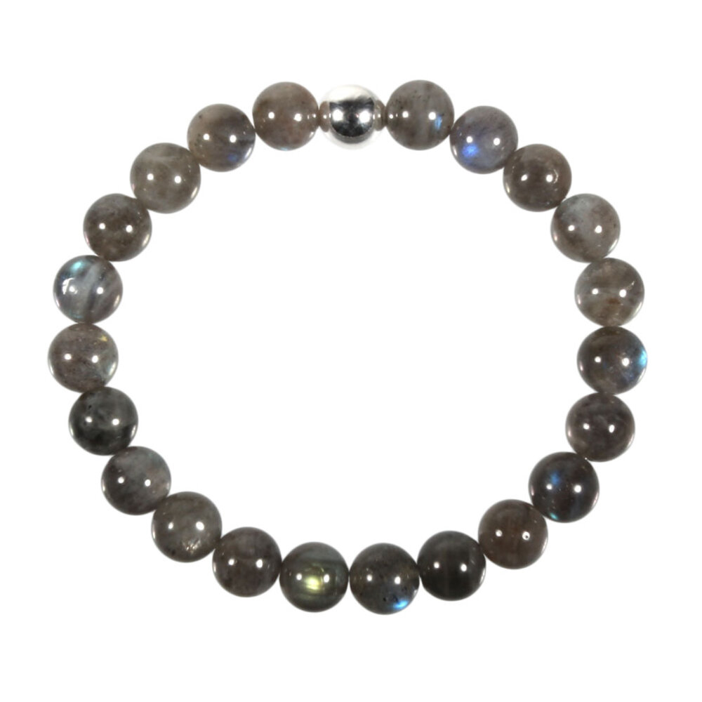 Labradoriet armband 18 cm | 8 mm kralen