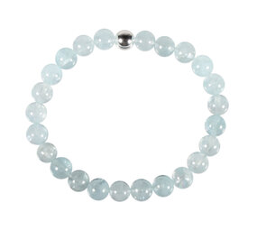 Aquamarijn armband 18 cm | 6 mm kralen Aquamarijn armband 18 cm | 6 mm kralen