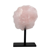 Rozenkwarts ruw op standaard klein Rozenkwarts ruw op standaard klein