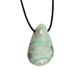 Maansteen (groen) hanger doorboord