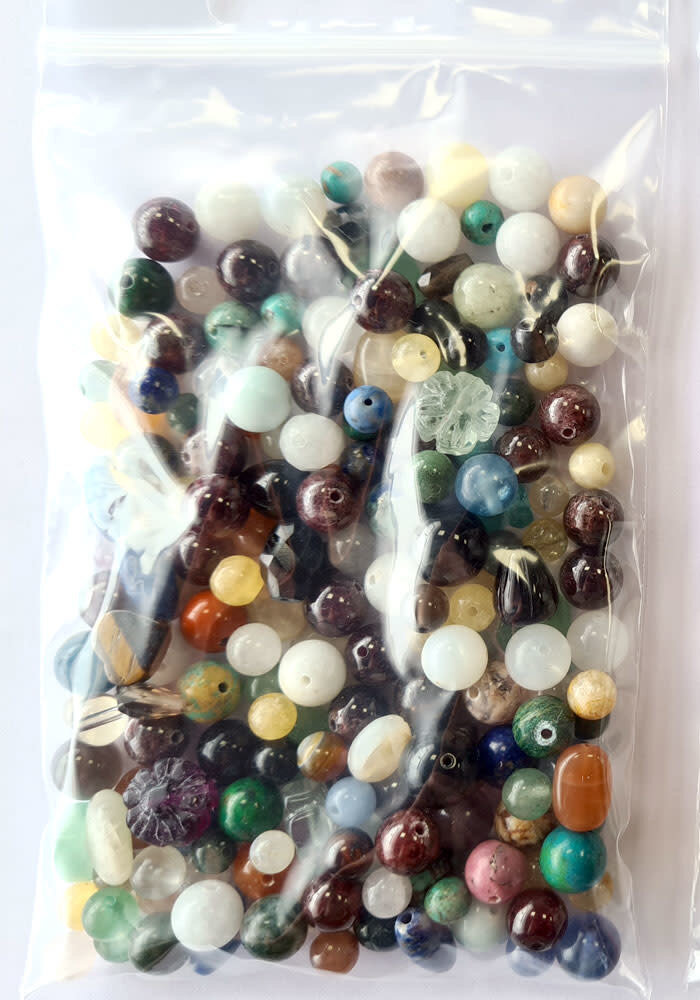 Gemengde edelsteen kralen mix (100 gram)