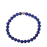 Lapis lazuli A-kwaliteit armband met 14k gouden kraal | 6 mm Lapis lazuli A-kwaliteit armband met 14k gouden kraal | 6 mm