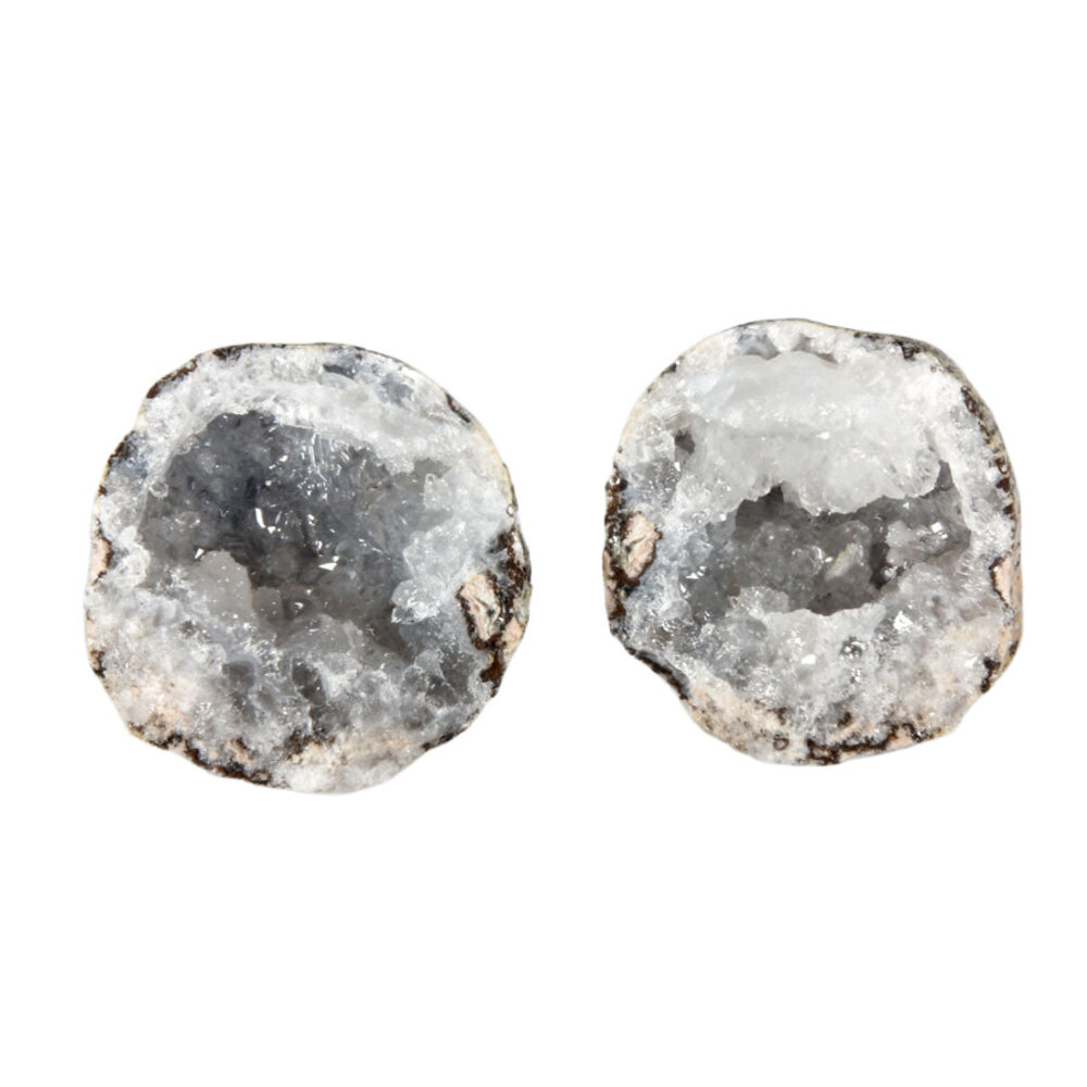 Chalcedoon geode paar 50 - 150 gram Chalcedoon geode paar 50 - 150 gram