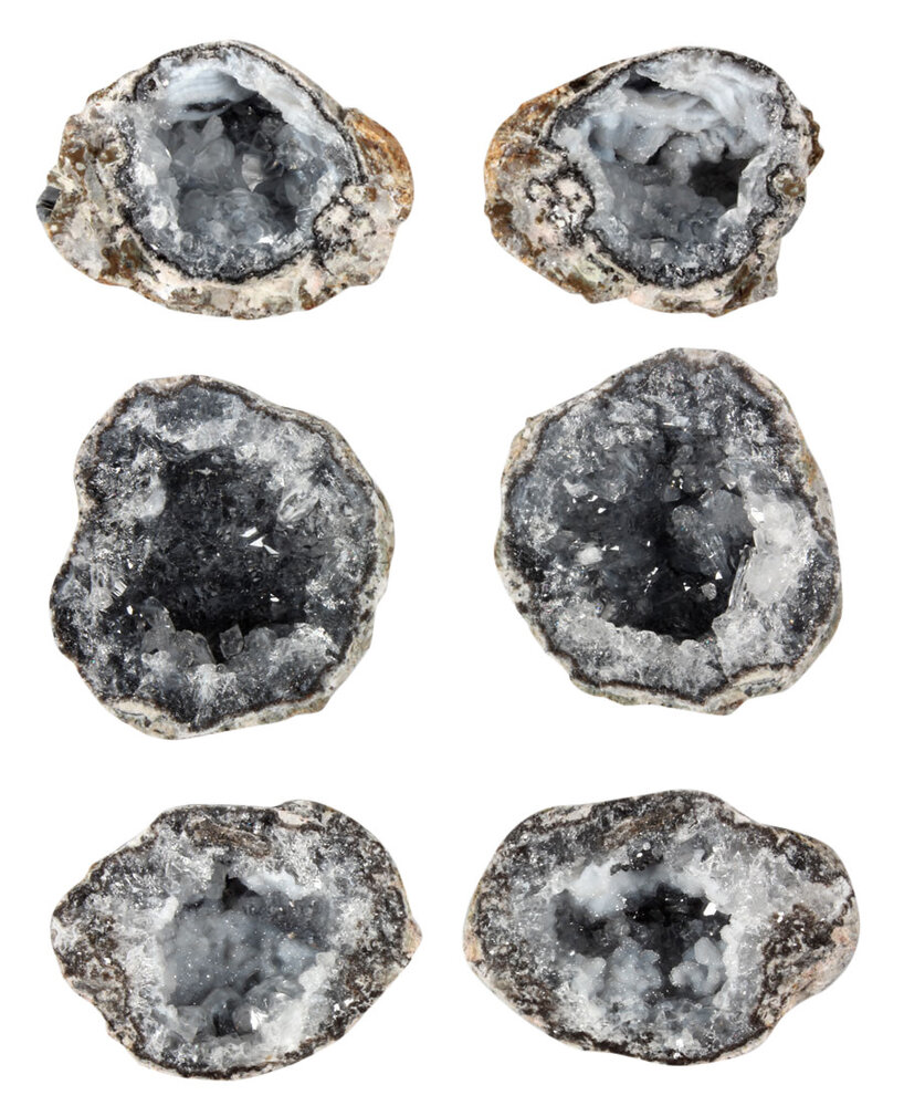 Chalcedoon geode paar 50 - 150 gram Chalcedoon geode paar 50 - 150 gram