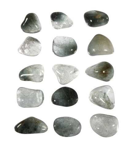 Toermalijnkwarts (groen) steen getrommeld 2 - 5 gram Toermalijnkwarts (groen) steen getrommeld 2 - 5 gram