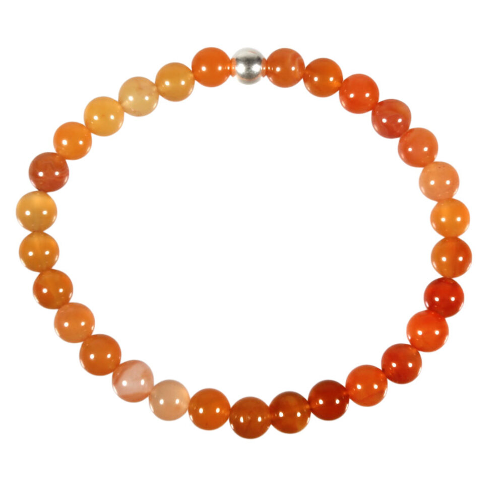 Carneool armband 18 cm | 6 mm kralen Carneool armband 18 cm | 6 mm kralen