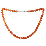 Carneool ketting 8 mm kralen