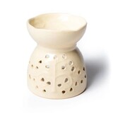 Geurbrander gebroken wit | olie- en waxbrander Geurbrander gebroken wit | olie- en waxbrander
