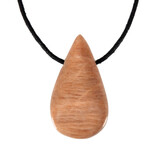 Maansteen (roze) hanger druppel doorboord