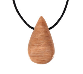 Maansteen (roze) hanger druppel doorboord Maansteen (roze) hanger druppel doorboord