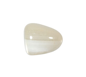 Agaat (wit) steen getrommeld 10 - 20 gram Agaat (wit) steen getrommeld 10 - 20 gram