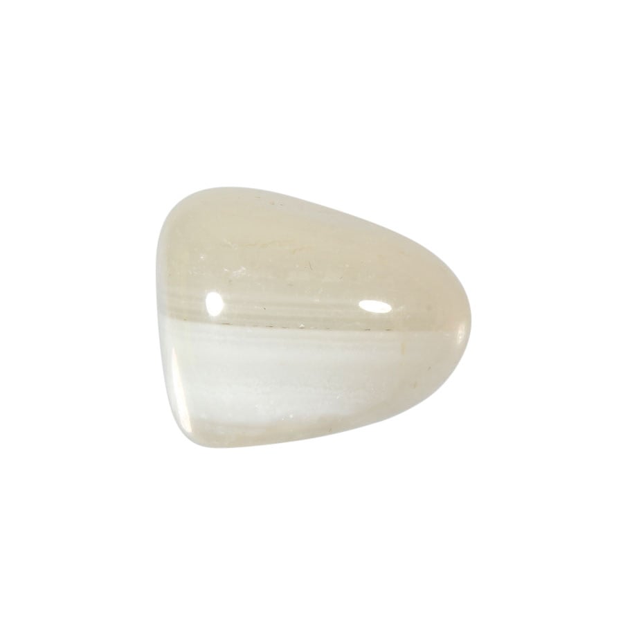 Agaat (wit) steen getrommeld 10 - 20 gram